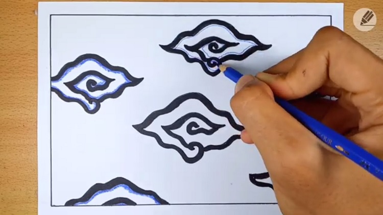 Berikan gradasi warna, Sumber: Youtube @Draw Easy Draw