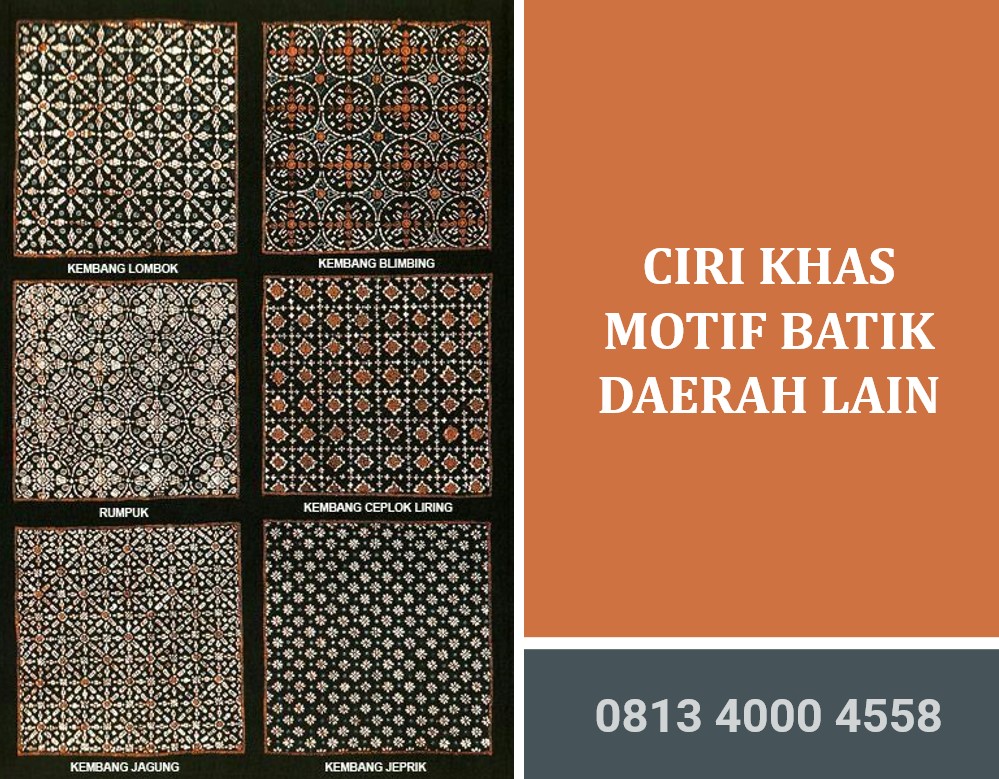 Ciri Khas Motif Batik Daerah Lain