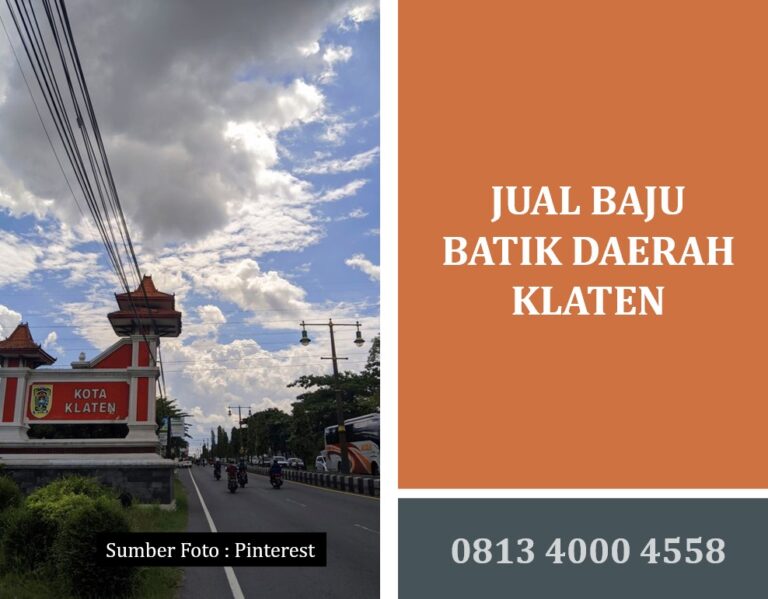 Jual Baju Batik Daerah Klaten