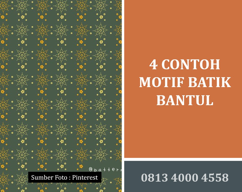 4 Contoh Motif Batik Bantul
