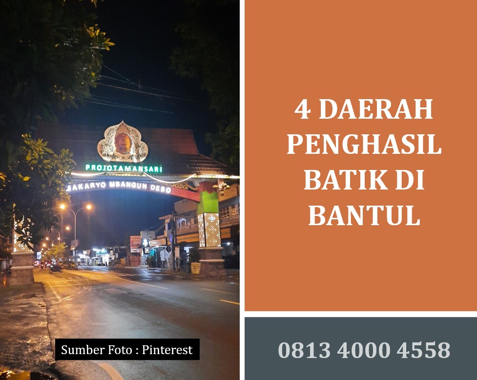 4 Daerah Penghasil Batik di Bantul