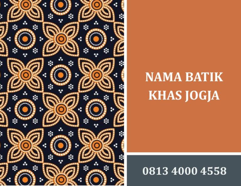nama batik khas jogja