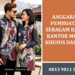 Anggaran Pembuatan Seragam Batik Kantor Motif Khusus Daerah: Panduan Biaya dan Perencanaan