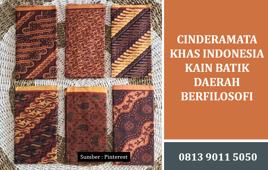 Cinderamata Khas Indonesia Kain Batik Daerah Berfilosofi untuk Souvenir Perusahaan